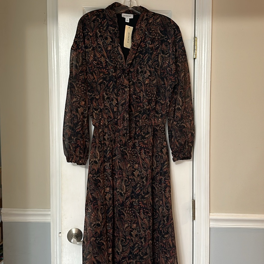 Evereve Floral Midi- dress